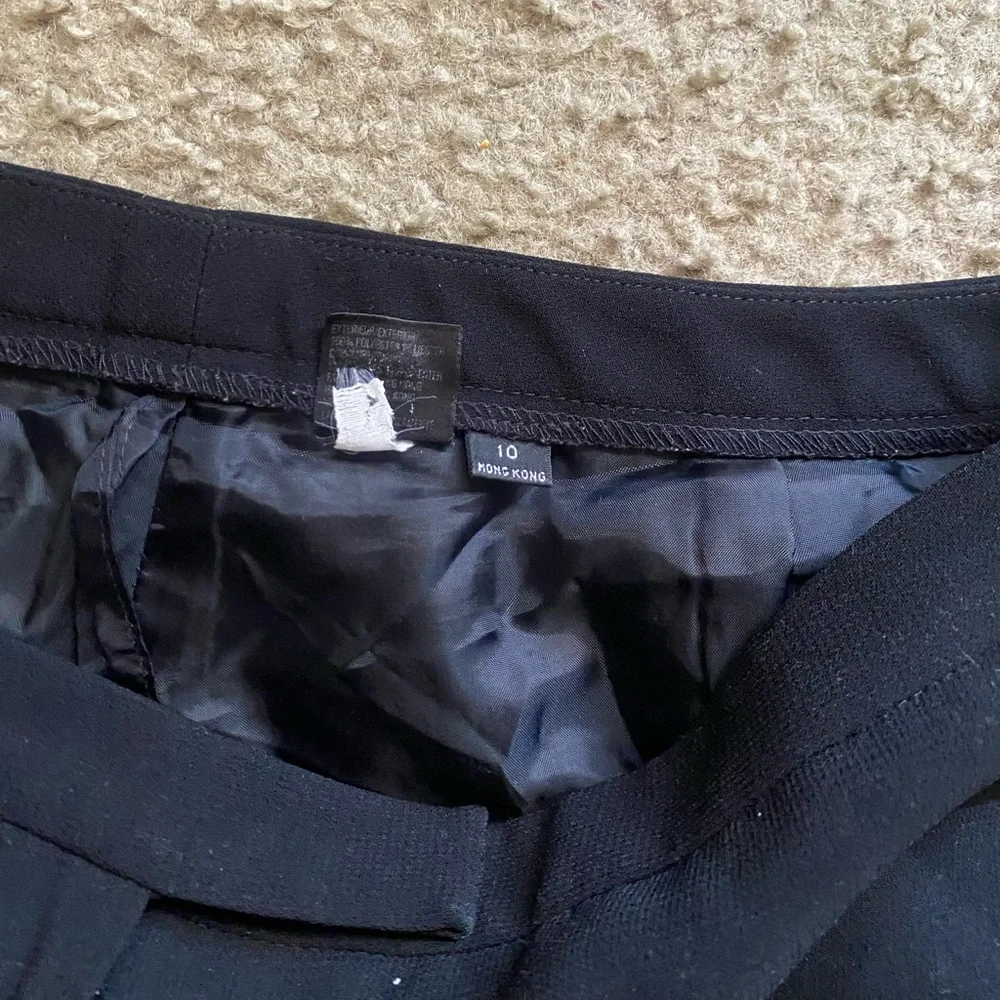 Classic Black Dress Pants Size 10 - Picture 3 of 3